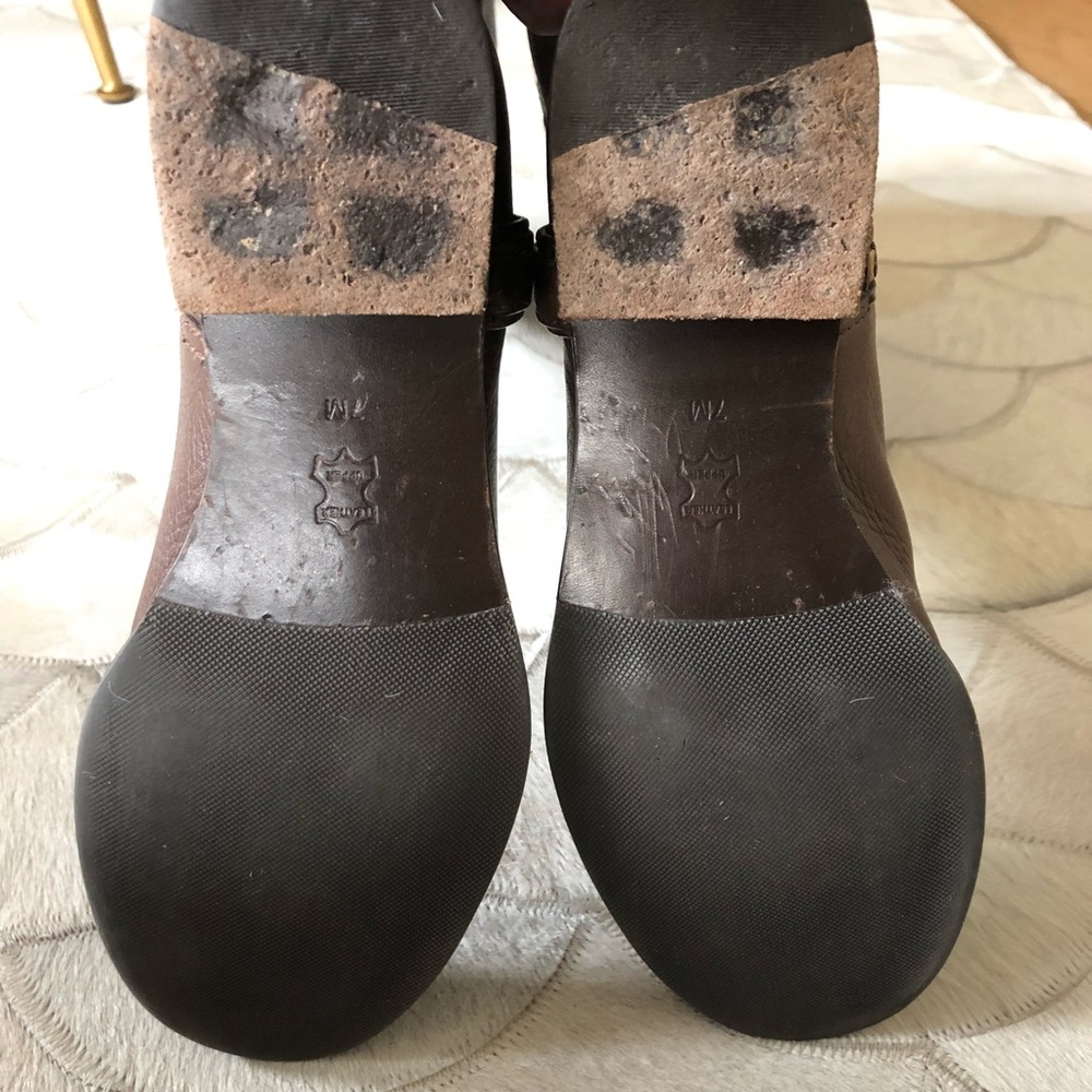 Chocolate Brown Tory Burch Riding Boots - Picture 6 of 7